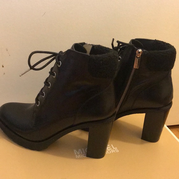 michael kors kim lace up bootie